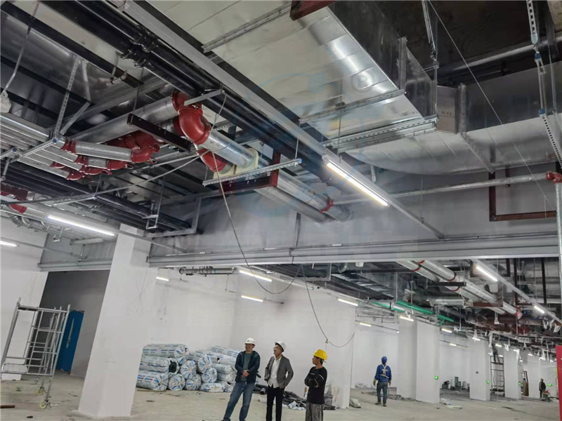 研发楼上固定防烟封堵下电动卷轴挡烟垂壁